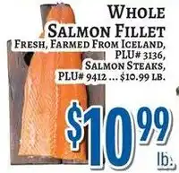 Trade Fair Supermarket Whole Salmon Fillet offer