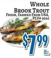 Trade Fair Supermarket Whole Brook Trout offer