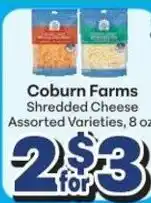 Save a Lot Coburn Farms Shredded Cheese offer