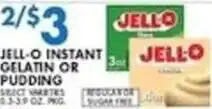 Associated Jello instant pudding or wafers offer
