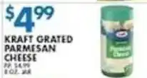 Associated Kraft grated parmesan cheese offer