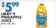 Associated Libby's Pineapple Juice offer