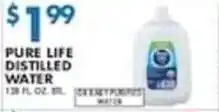 Associated Pure Life distilled water offer