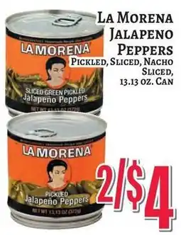 Trade Fair Supermarket La Morena jalapeno peppers offer