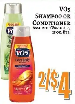 Trade Fair Supermarket Vo5 shampoo or conditioner offer