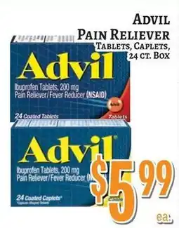 Trade Fair Supermarket Advil pain reliever tablets, caplets offer