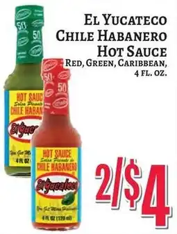 Trade Fair Supermarket El Yucateco chile habanero hot sauce offer