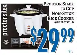 Trade Fair Supermarket Proctor Silex 10 Cup Non-Stick Rice Cooker offer