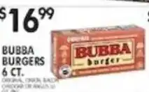 Pioneer Supermarkets Bubba burgers offer
