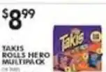 Pioneer Supermarkets Takis rolls hero multipack offer
