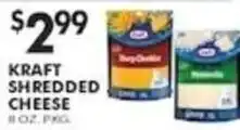 Pioneer Supermarkets Kraft shredded cheese offer