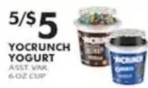 Pioneer Supermarkets Yocrunch Yogurt offer