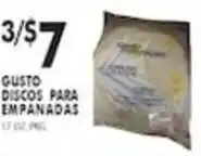 Pioneer Supermarkets Gusto discs para empanadas offer