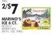 Pioneer Supermarkets Marino's ice offer