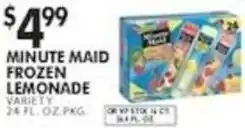 Pioneer Supermarkets Minute Maid frozen lemonade offer