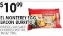 Pioneer Supermarkets El Monterey egg bacon burrito offer