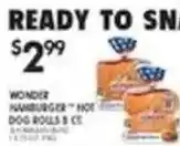 Pioneer Supermarkets Wonder hamburger hot dog rolls offer