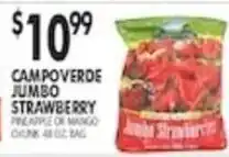 Pioneer Supermarkets Campoverde jumbo strawberry offer