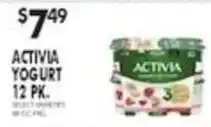 Pioneer Supermarkets Activia Yogurt offer