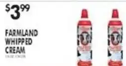 Pioneer Supermarkets Farmland Whipped Cream offer