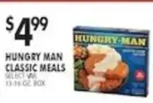 Pioneer Supermarkets Hungry Man Classic Meals offer