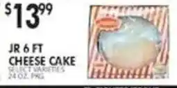 Pioneer Supermarkets Jr 6 ft Cheese Cake offer