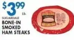 Associated Sugardale bone-in smoked ham steaks offer