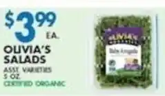 Associated Olivia's Salads offer