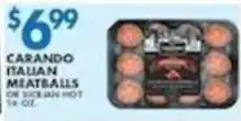 Associated Carando Italian Meatballs offer