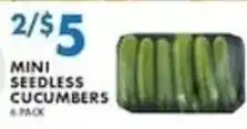Associated Mini Seedless Cucumbers offer