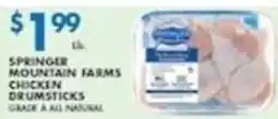 Associated Springer Mountain Farms Chicken Drumsticks offer