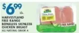 Associated Harvestland free range boneless skinless chicken breast offer