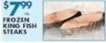 Associated Frozen king fish steaks offer