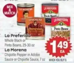 Tony’s Fresh Market La Preferida Whole Black or Pinto Beans offer