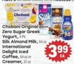 Tony’s Fresh Market Chobani Original or Zero Sugar Greek Yogurt offer