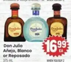 Tony’s Fresh Market Don Julio Añejo, Blanco or Reposado offer