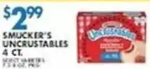 Associated Smucker's Uncrustables offer