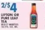 Associated Lipton or Pure Leaf Tea offer