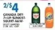 Associated Canada Dry 7-Up Sunkist Squirt A&W offer