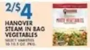 Associated Hanover steam in bag vegetables offer