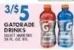 Associated Gatorade drinks offer