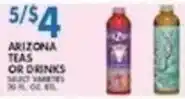 Associated Arizona teas or drinks offer