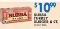 Associated Bubba turkey burger offer
