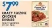 Associated Crazy Cuzine Chicken Dinner offer