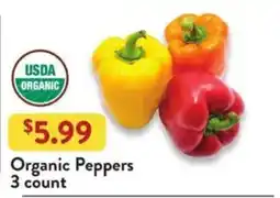 Fresh Thyme Organic Peppers offer