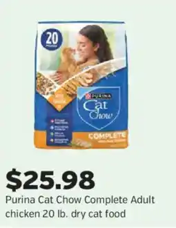 Pet Supplies Plus Purina cat chow complete adult chicken offer