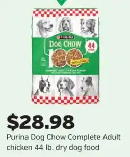 Pet Supplies Plus Purina dog chow complete adult chicken offer