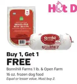 Pet Supplies Plus Bonnihill Farms frozen dog food offer
