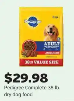 Pet Supplies Plus Pedigree complete dry dog food offer