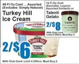 Super Fresh Turkey Hill Ice Cream offer